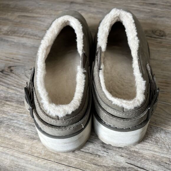 LL Bean Clogs Camden Hill Lined Women's 9 Gray Brown - Picture 5 of 13